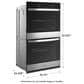 Whirlpool 30" Double Self-Cleaning Wall Oven in Stainless Steel, , large