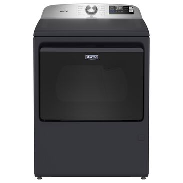 Maytag 7.4 Cu. Ft. Smart Front Load Electric Dryer with Extra Power in Midnight Steel, , large