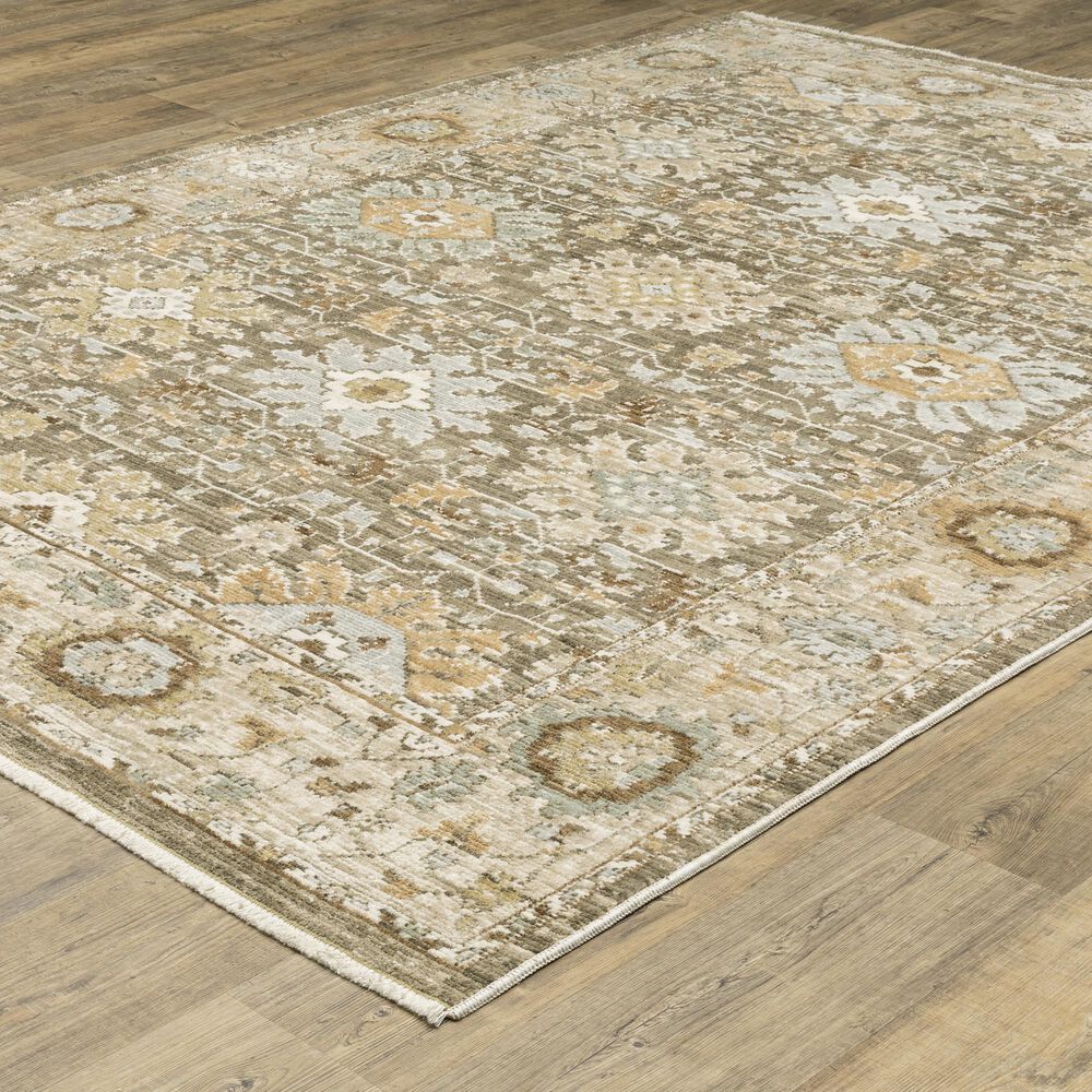 Oriental Weavers Lola LLA03 Brown and Blue 2'9" x 5' Area Rug, , large