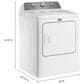 Maytag 4.2 Cu. Ft. Top Load Agitator Washer and 7.0 Cu. Ft. Electric Wrinkle Prevent Dryer Laundry Pair in White, , large