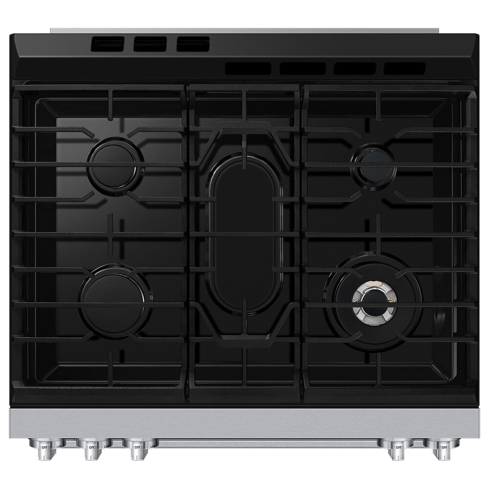 Samsung Bespoke 6.0 Cu. Ft. Smart Slide-In Gas Range with Illuminated Precision Knobs in Stainless Steel, , large