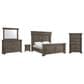 Mayberry Hill Kings Court 5 Piece King Panel Bedroom Set in Grey, , large