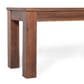 Hearth and Haven 3-Piece Outdoor Courtyard Table and Bench Set in Dark Brown, , large