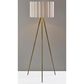 Adesso Caldwell Floor Lamp in Antique Brass, , large