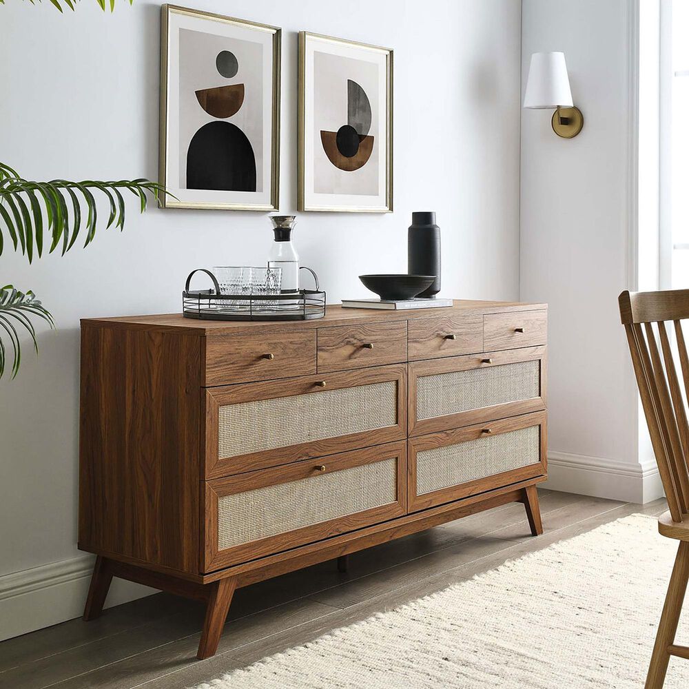 Modway Soma 8-Drawer Dresser in Walnut, , large