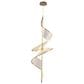 Golden Lighting Aurora 1-Light LED Large Pendant in Brushed Champagne, , large