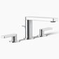Kohler Composed Widespread Bathroom Sink Faucet in Polished Chrome, , large