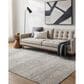 Surya Masterpiece Medium Gray, Light Gray, Cream and Ice Blue 5" x 7"5" Area Rug, , large