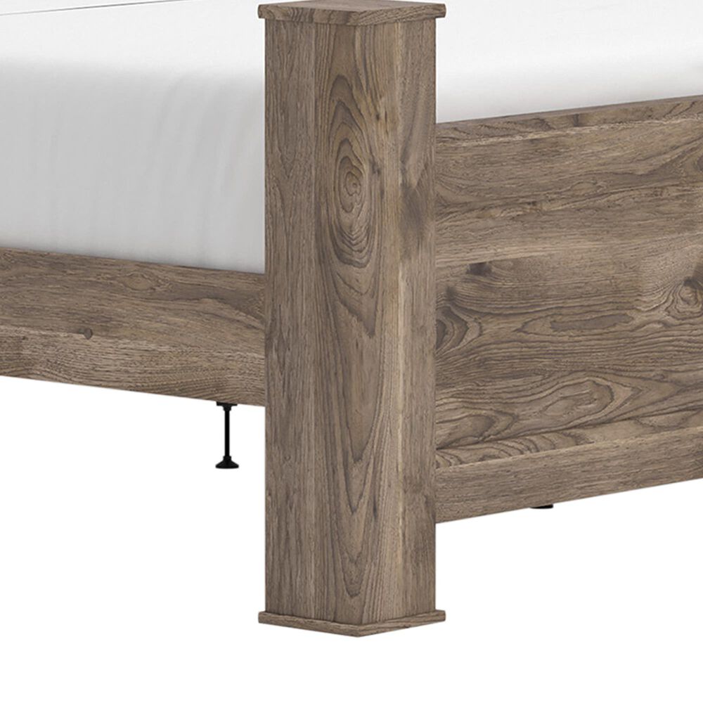 Ashley Rusticott King Poster Bed in Brown, , large