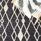 Safavieh Micro-Loop MLP157H 3" x 5" Charcoal and Ivory Area Rug, , large