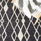 Safavieh Micro-Loop MLP157H 3" x 5" Charcoal and Ivory Area Rug, , large