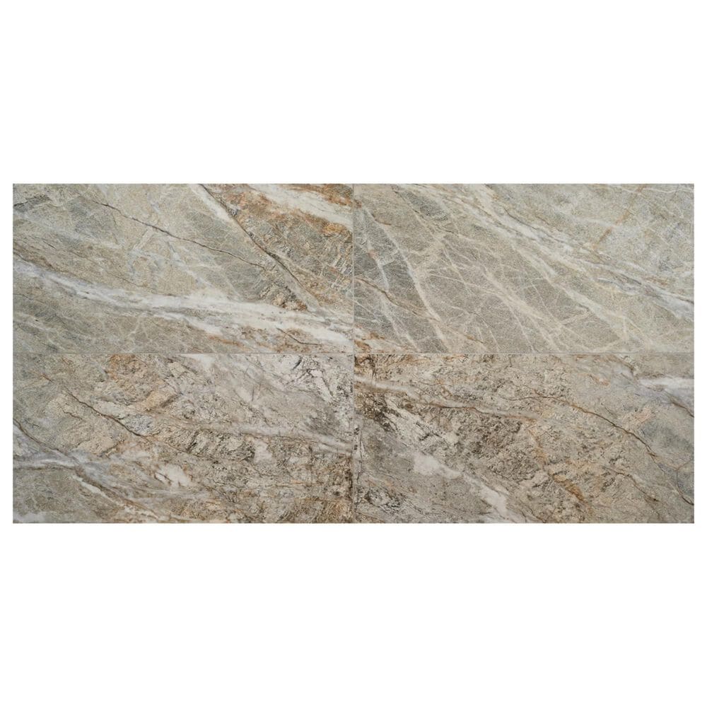 Soho Studio Monarx Taupe Gray 24" x 48" Satin Porcelain Tile, , large