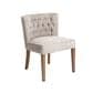 Nest Home Collections Hailey Dining Table in Antique Natural and  6 Charlie Dining Side Chairs in Grey Wash, , large