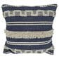 India House 83363 20" Square Throw Pillow in Indigo, , large