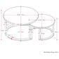 CorLiving Fort Worth Nesting Coffee Tables in White and Black (Set of 2), , large
