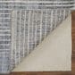 Feizy Eastfield Striped 12" x 15" Blue and Beige Area Rug, , large