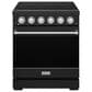 Thor Kitchen Gordon Ramsay 4.6 Cu. Ft. Professional Freestanding Electric Range with Stainless Steel Handle Kit in Black, , large