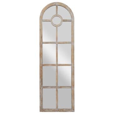 Maple and Jade Arch Wall Mirror in Brown, , large