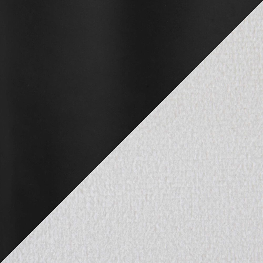 Lumisource Fuji High Back Counter Stool with White Velvet Cushion in Black &#40;Set of 2&#41;, , large