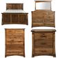 Briarwood LLC Jack and Jill 5 Piece King Bedroom Set in Rustic Hickory Cappuccino, , large