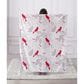 Duke Imports Cardinals 1-Ply Faux Fur Blanket in Red and White, , large