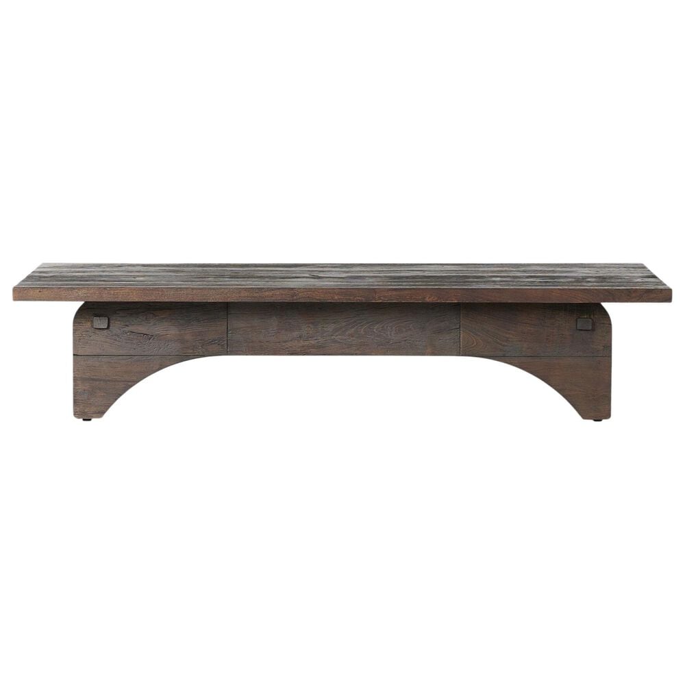 Four Hands Wesson Winchester Coffee Table in Smoked Alder, , large
