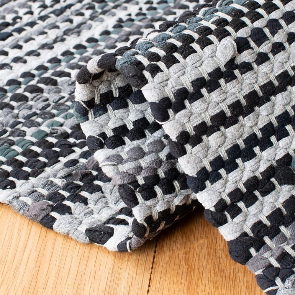 Safavieh Montauk MTK251 6&#39; x 9&#39; Grey and Black Area Rug, , large