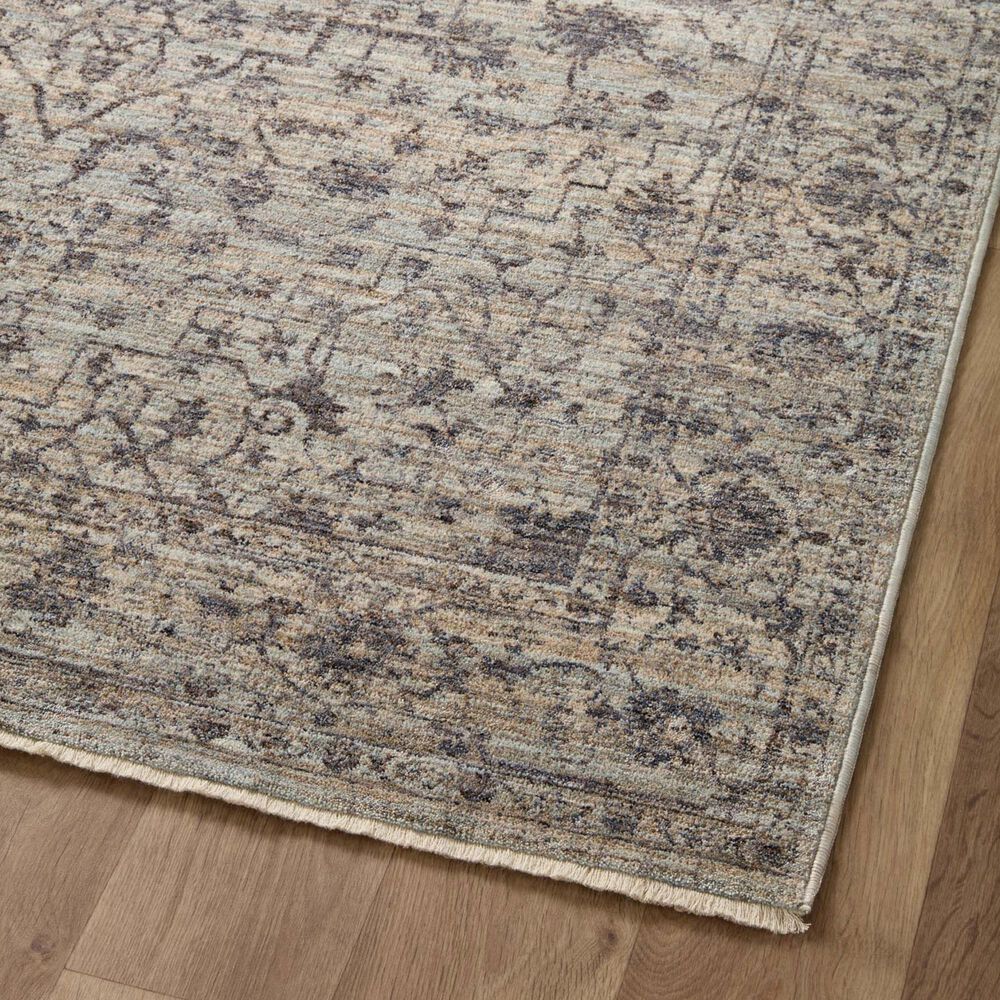 Loloi II Sorrento 5&#39;3&quot; x 7&#39;6&quot; Mist and Charcoal Area Rug, , large