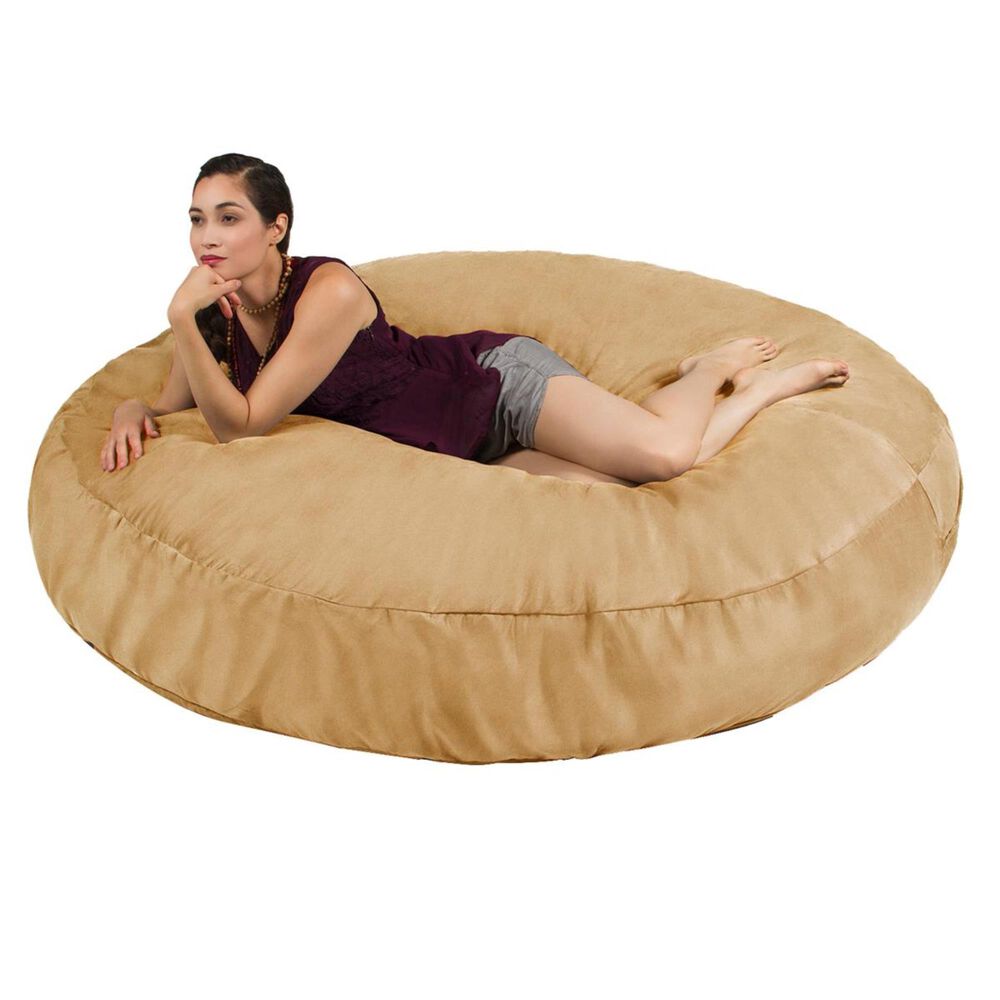 Jaxx 6' Cocoon Large Bean Bag Chair in Camel NFM