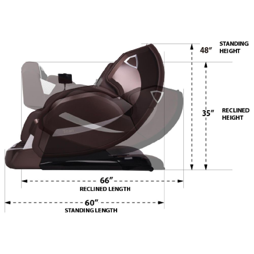 Osaki Advent 4D Power Zero Gravity Massage Chair with Spinning Calf Rollers in Brown, , large
