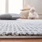 Safavieh Carousel Outer Space 5"3" Square Grey and Pink Kids  Area Rug, , large