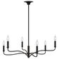 Visual Comfort Studio Chatsworth 6-Light Chandelier in Aged Iron, , large