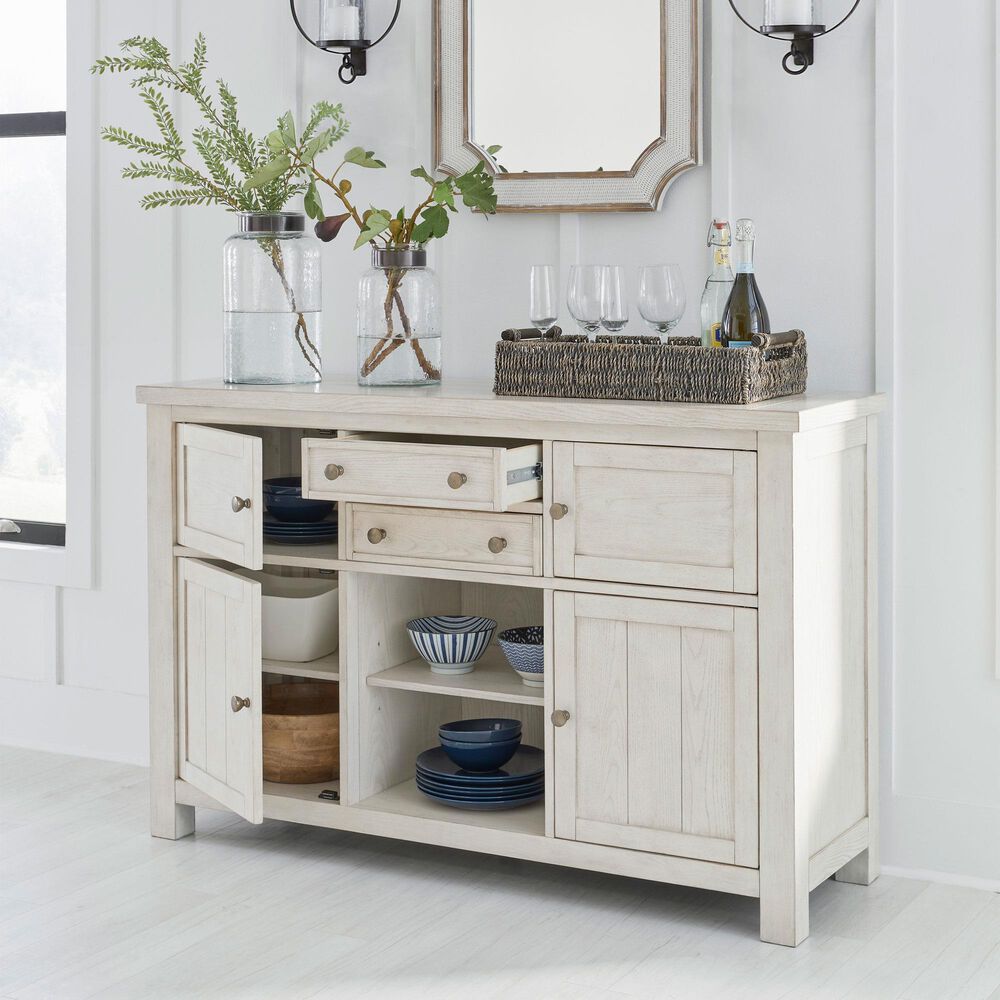 Ashley Robbinsdale 2-Drawer Server in Antique White, , large