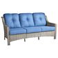 HOMLUX Outdoor Wicker Conversation Sofa in Diamond Blue, , large