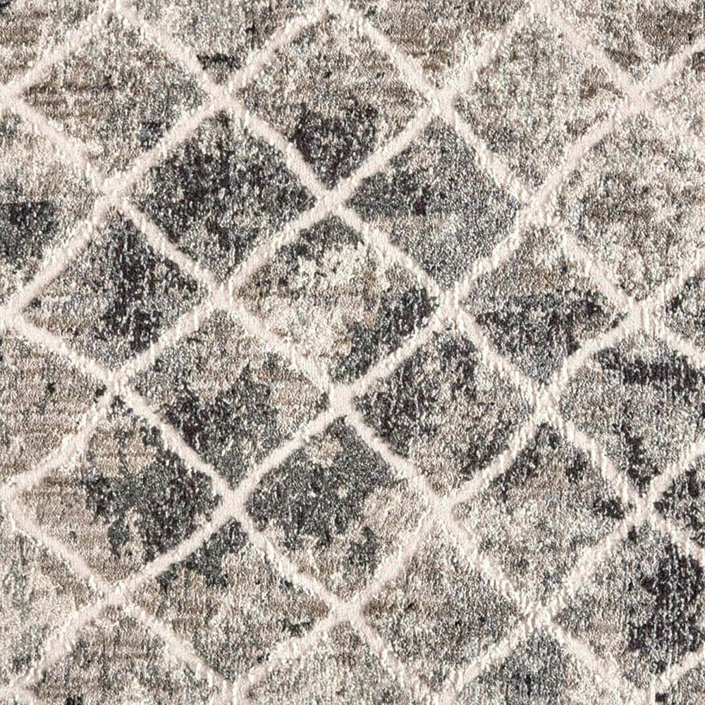 Feizy 3873F Kano Ivory / Gray 2&#39;2&quot; x 3&#39; Area Rug, , large