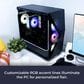 iBUYPOWER Slate 8 MESH Gaming PC Desktop | AMD Ryzen 7 8700F - 32GB RAM - NVIDIA GeForce RTX 5070 Graphics - 1TB SSD in Black, , large