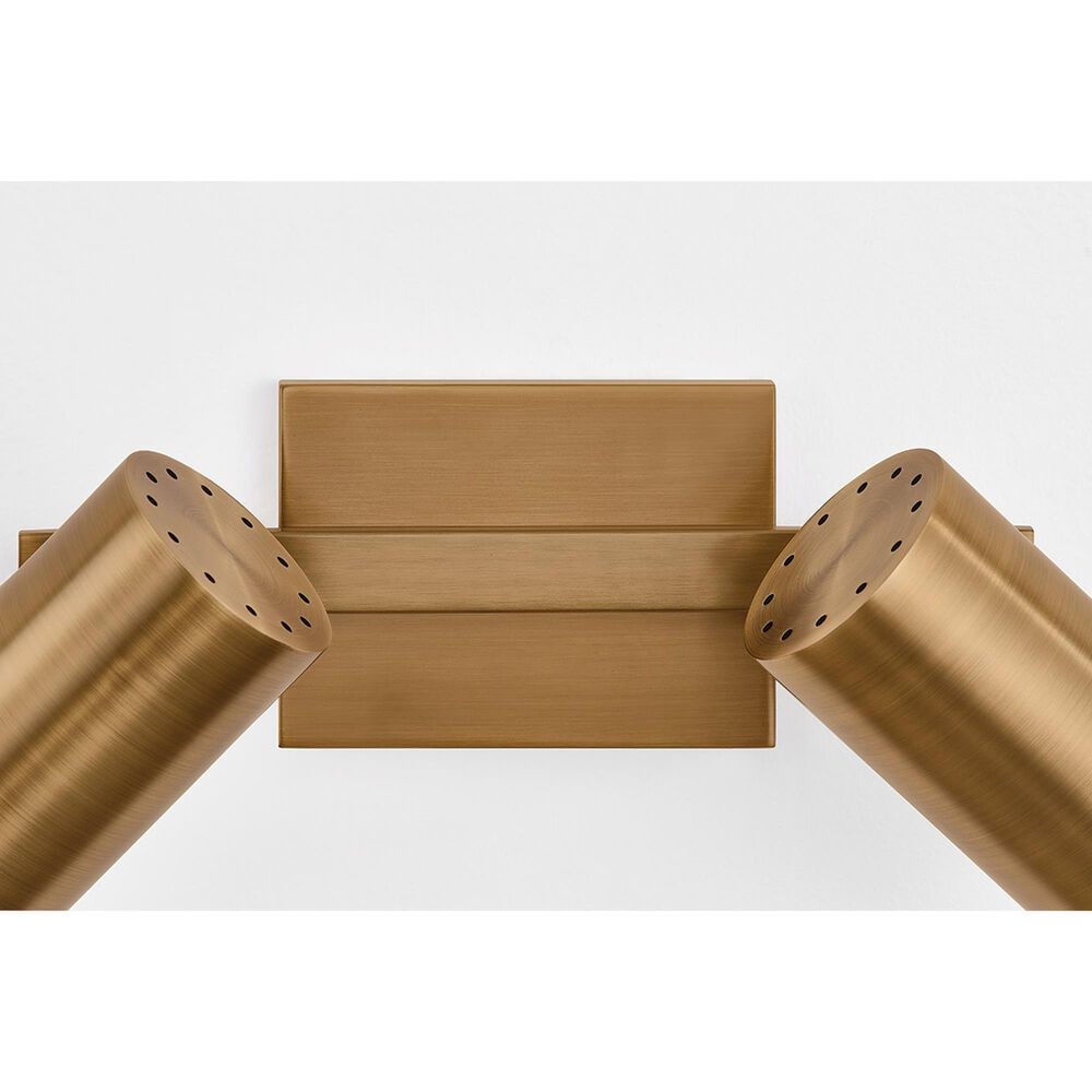 Troy Lighting Rueben 2-Light Bath Vanity in Patina Brass, , large