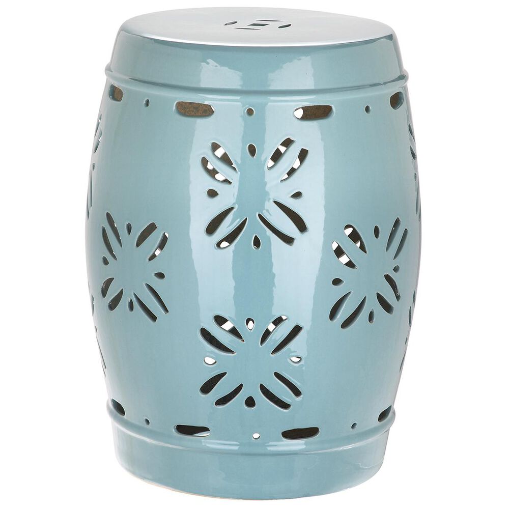 Safavieh Sakura Garden Stool in Light Blue, , large