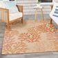 Nourison Garden Oasis Nautical Coral 4" x 6" Indoor/Outdoor Area Rug, , large