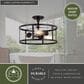 Vaxcel Akron 3-Light Semi Flush Mount in Oil Rubbed Bronze, , large