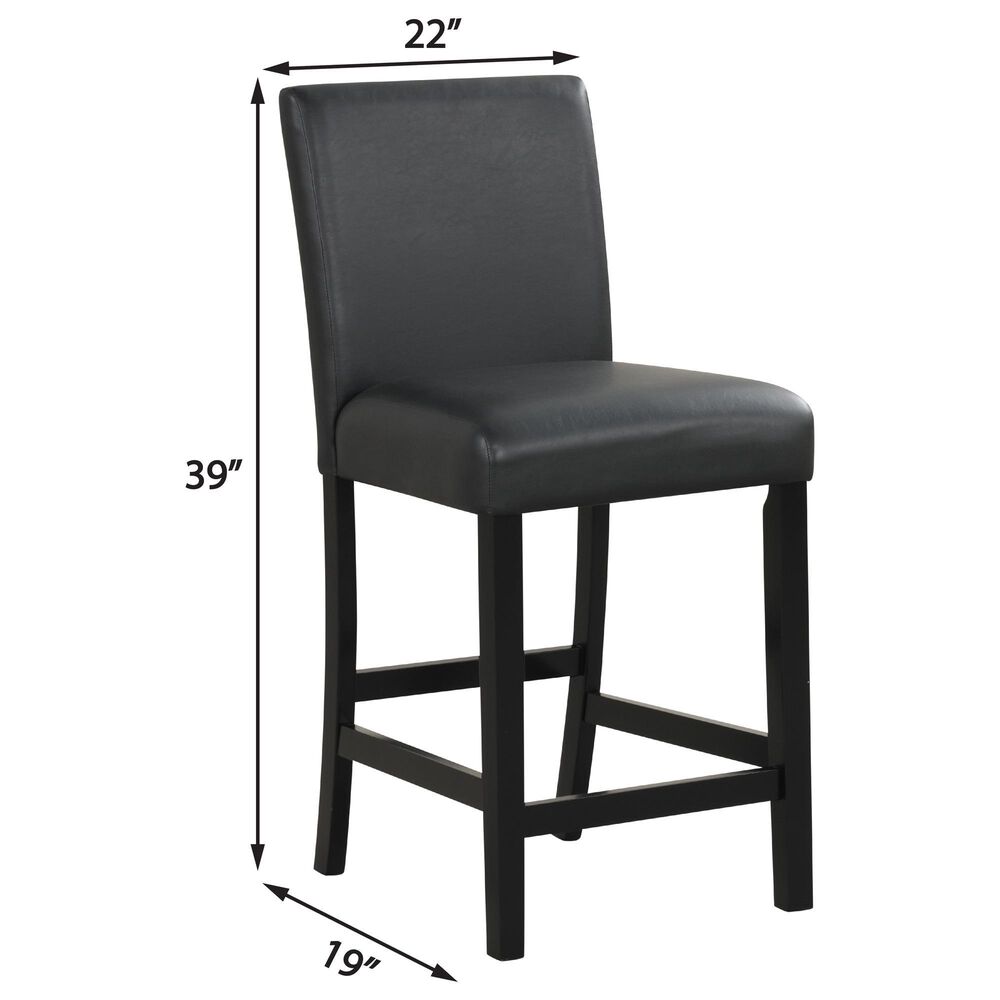 Titanic Furniture Ariana 5-Piece Round Dining Set in White and Black, , large
