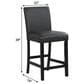Titanic Furniture Ariana 5-Piece Round Dining Set in White and Black, , large