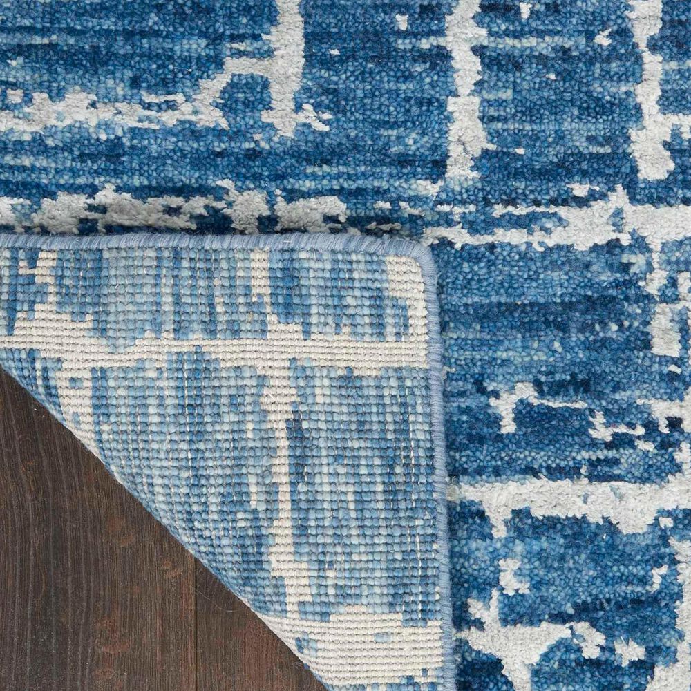Nourison Luna 8&#39;6&quot; x 11&#39;6&quot; Blue and Silver Area Rug, , large