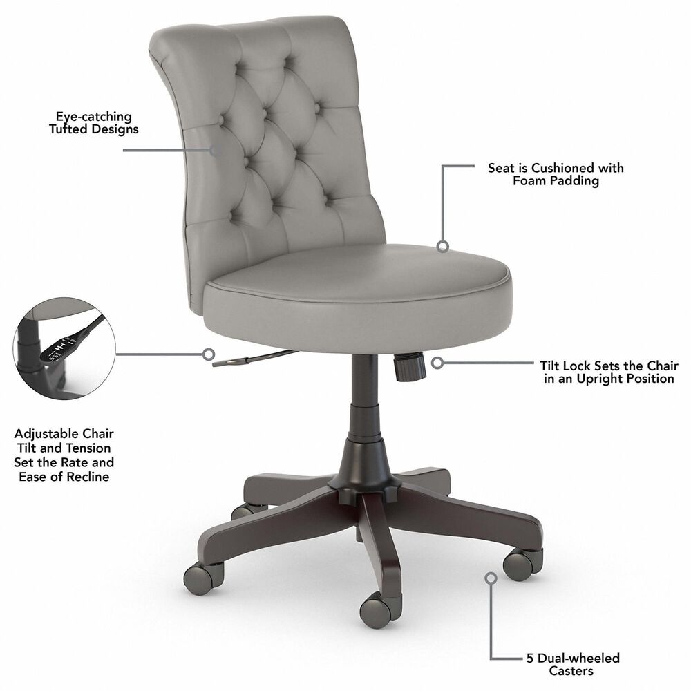 Bush Key West Office Chair in Light Gray, , large