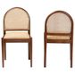 Baxton Studio Maryland Side Chair in Natural and Walnut Brown (Set of 2), , large