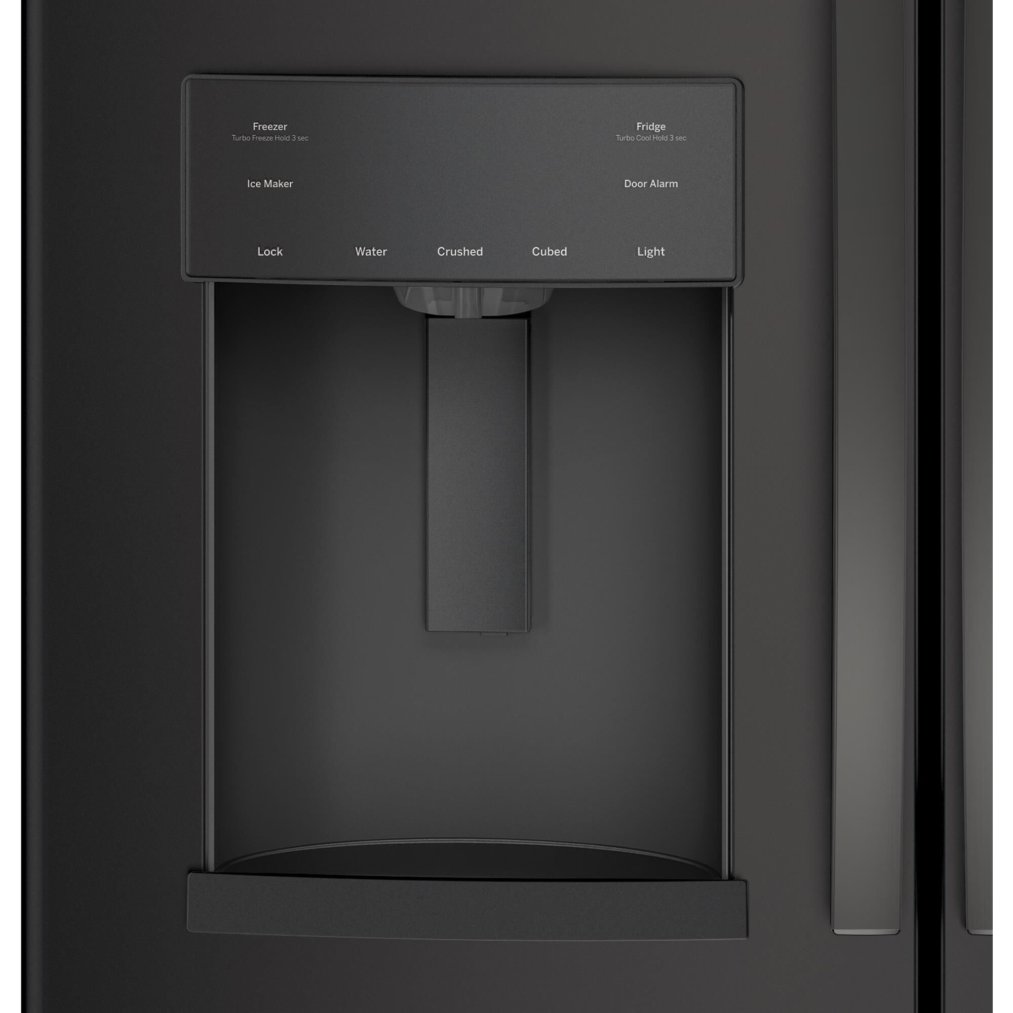 Ge black slate sales counter depth refrigerator