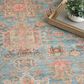 Nourison Vintage Washables Navy and Multicolor 4" x 6" Area Rug, , large