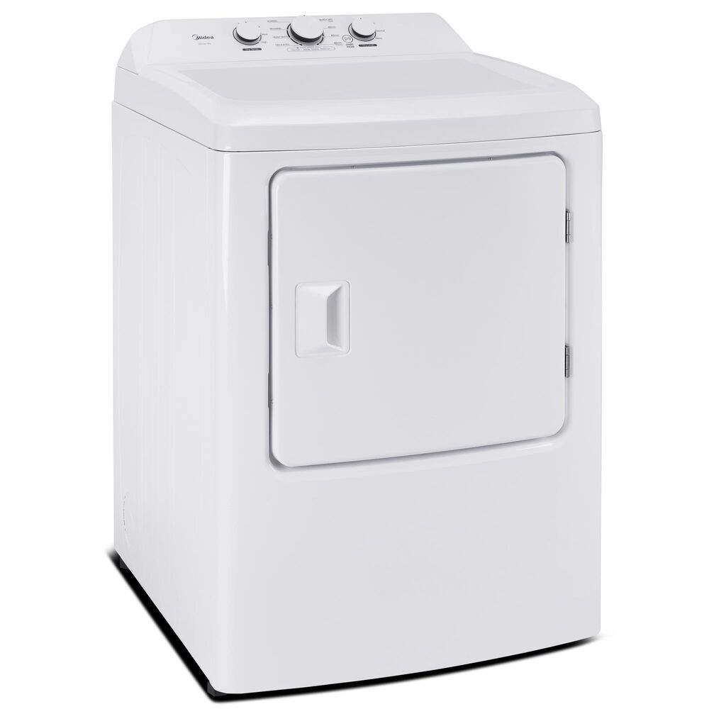 Midea 7 Cu. Ft. Front Load Gas Dryer in White, , large