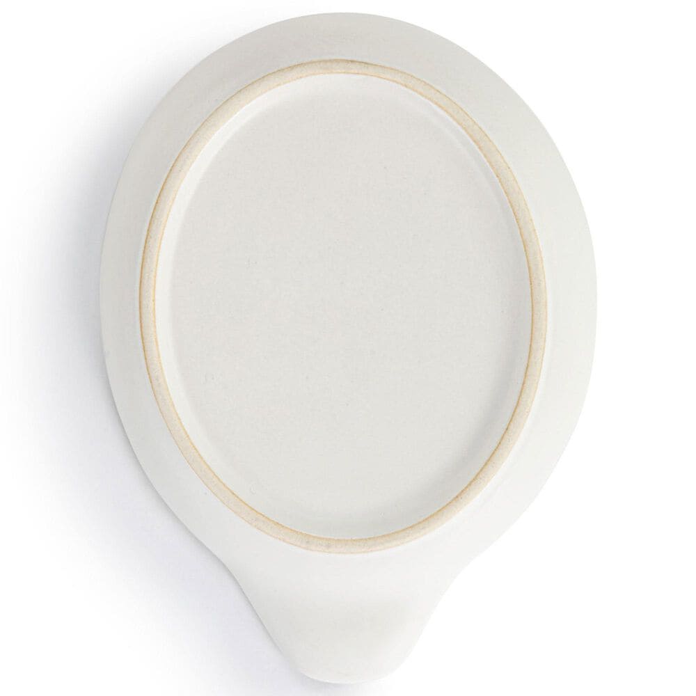 Demdaco Bydesign Spoon Rest in White with Bold Black Flower, , large