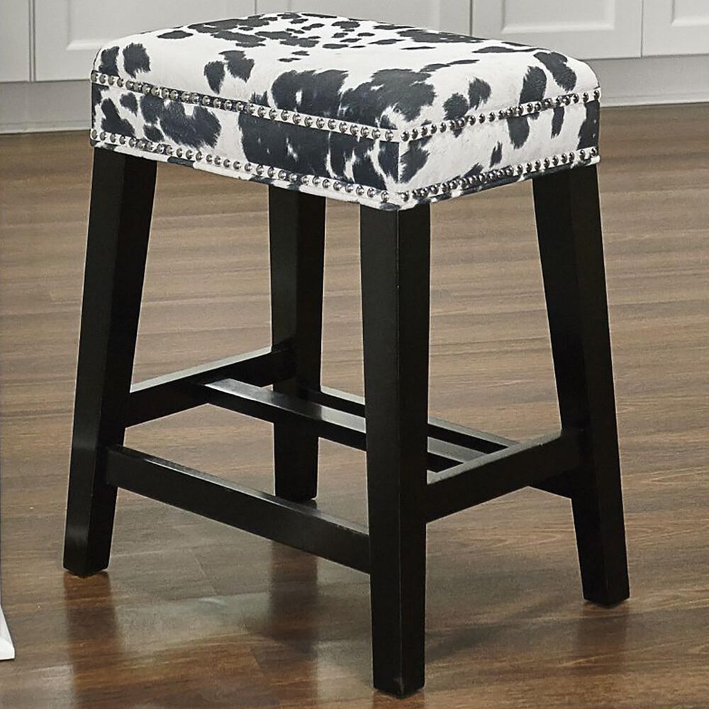 Linden Boulevard Wyatt Counter Stool in Black, , large